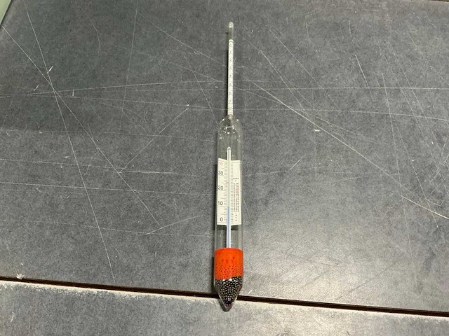 Al-ambik® bierspindel met geïntegreerde thermometer en compensatieschaal, overige meetgereedschap (26x) - afbeelding 2 van  7