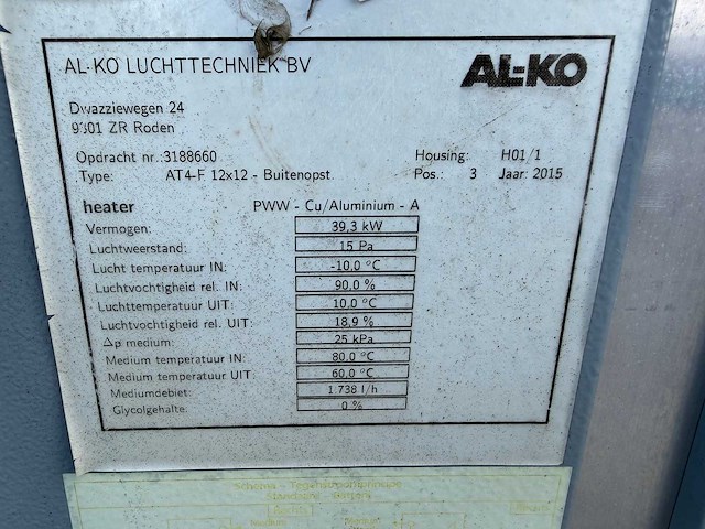 Al-ko - at4-f 12x12 - luchtbehandelingskast - afbeelding 10 van  10