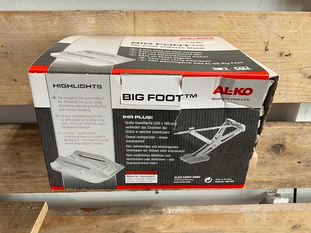 Al-ko big foot set steunpunten voor caravan - afbeelding 1 van  3