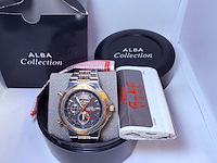 Alba seiko bullhead dancing hands chronograaf herenhorloge - afbeelding 1 van  6