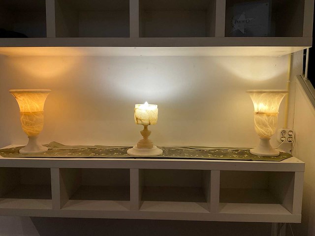 Albast lampen (3x) - afbeelding 1 van  7