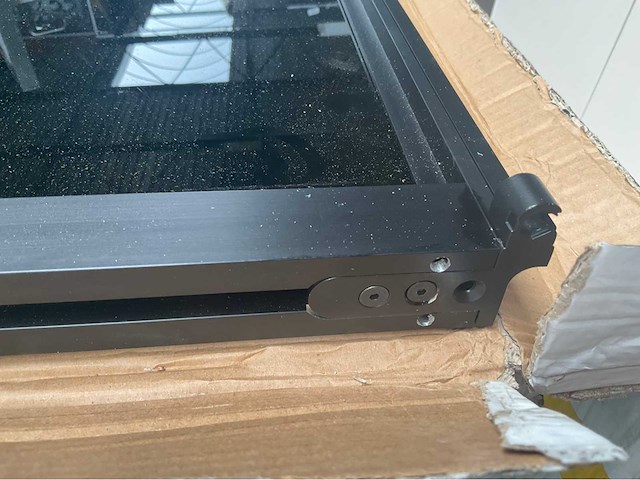 Albed milano 1964 design deur met kozijn metaal glas - afbeelding 4 van  4