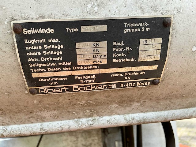 Albert böcker hy 407 ladderlift 30m uitschuifbaar - afbeelding 15 van  29