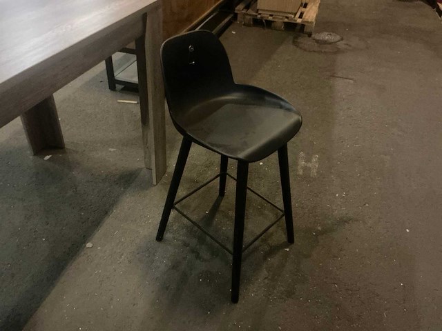 Albert kuip zwart/pvc barkruk - afbeelding 1 van  3