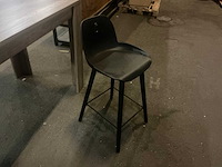 Albert kuip zwart/pvc barkruk - afbeelding 1 van  3