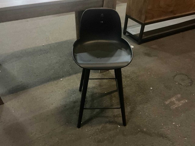 Albert kuip zwart/pvc barkruk - afbeelding 2 van  3