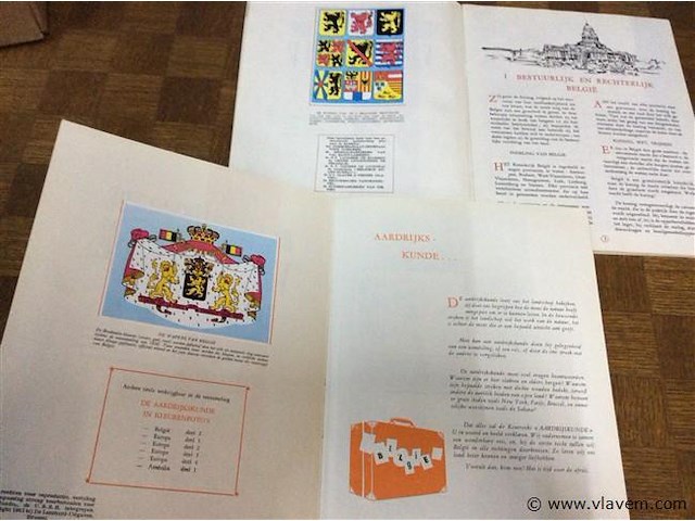 Album : de aardrijkskunde van belgië 2stuks (compl) - afbeelding 2 van  4