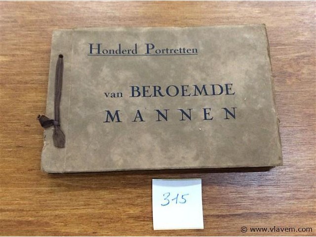 Album portretten beroemde mannen ( 1 prent ontbreekt ) - afbeelding 1 van  5