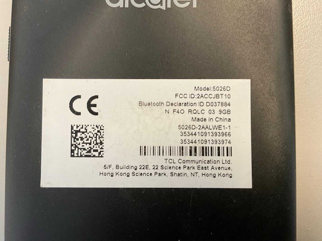 Alcatel 3c mobiele telefoon - afbeelding 3 van  3