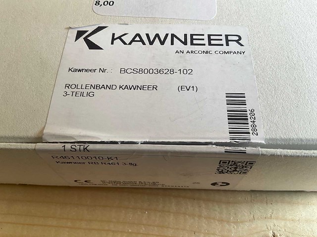 Alcoa / kawneer - rollenband scharnier 3-delig - bcs zilver/ev1 800368-102 - deurbeslag (8x) - afbeelding 5 van  6