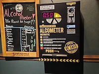 Alcoholmeter met scorebord