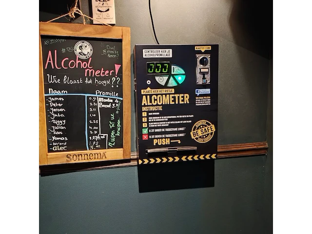 Alcoholmeter met scorebord - afbeelding 2 van  2