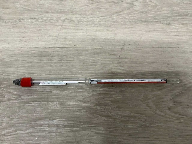 Alcoholmeter met thermometer (20x) - afbeelding 1 van  3
