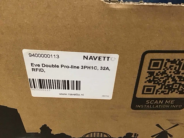 Alden eve double pro-line 3ph1c, 32a, rfid laadstation - afbeelding 2 van  3