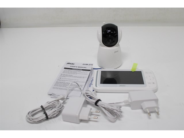 Alecto babyfoon met camera en 5 kleurenscherm wit - afbeelding 5 van  6