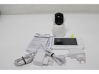 Alecto babyfoon met camera en 5 kleurenscherm wit - afbeelding 5 van  6