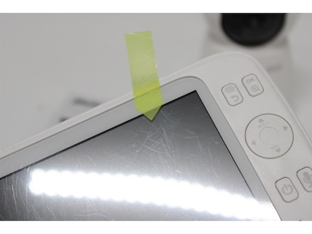 Alecto babyfoon met camera en 5 kleurenscherm wit - afbeelding 6 van  6