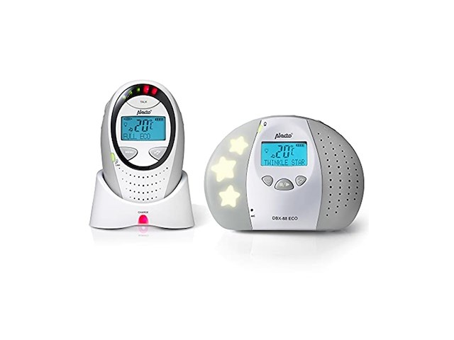 Alecto dbx88gs dectbabyfoon met display grijs - afbeelding 1 van  5