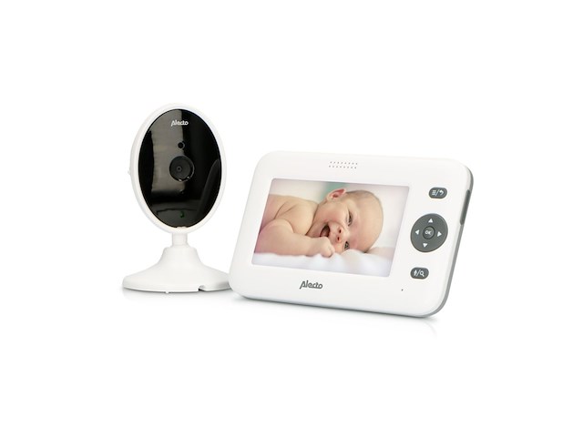 Alecto dvm140 babyfoon met camera temperatuurweergave wit - afbeelding 1 van  6