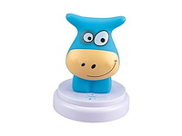 Alecto silly hippo led nachtlampje nijlpaard blauw - afbeelding 1 van  5