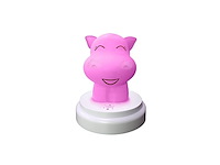 Alecto silly hippo led nachtlampje nijlpaard blauw - afbeelding 2 van  5