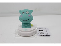 Alecto silly hippo led nachtlampje nijlpaard blauw - afbeelding 4 van  5