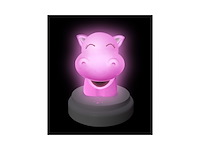 Alecto silly hippo led nachtlampje nijlpaard blauw - afbeelding 2 van  5