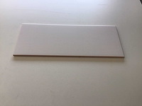 Alecuia ceramic - mat wit - 20x50 cm - 46,2m2 - wandtegel - afbeelding 2 van  5