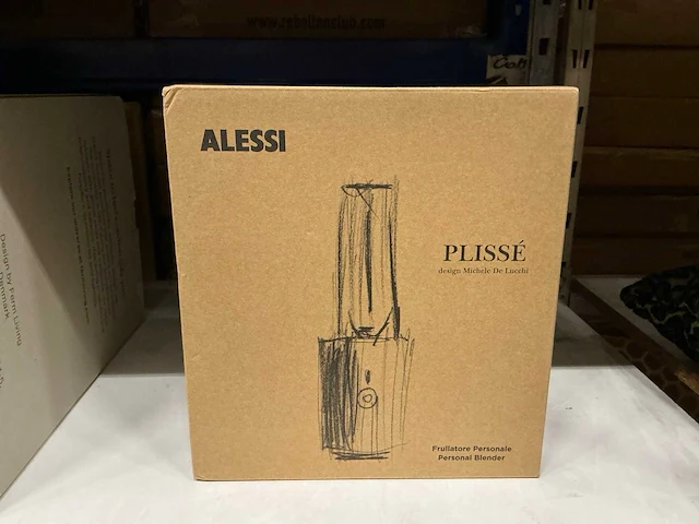Alessi plissé personal blender black - afbeelding 2 van  4