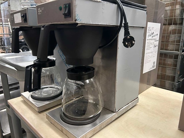 Alex meijer & co. - rvs koffiezetapparaat inclusief glazen kannen en filters (2x) - afbeelding 4 van  7