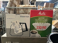 Alex meijer & co. - rvs koffiezetapparaat inclusief glazen kannen en filters (2x) - afbeelding 5 van  7