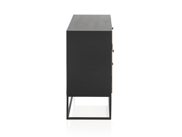 Alexandrehouse houten kast met 1 deur en 3 lades,met metalen onderstel - afbeelding 4 van  6