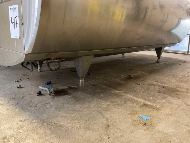 Alfa delaval c3000 rvs horizontale koeltank - afbeelding 9 van  10