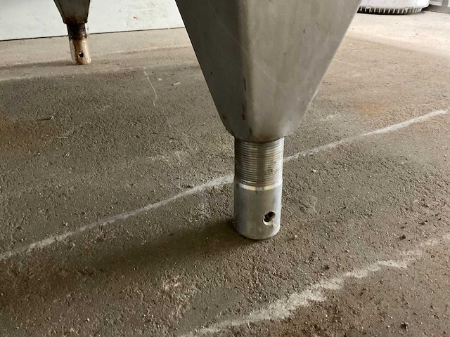 Alfa delaval c3000 rvs horizontale koeltank - afbeelding 10 van  10