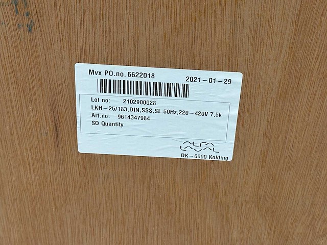 Alfa laval - centrifugaalpomp - afbeelding 4 van  6