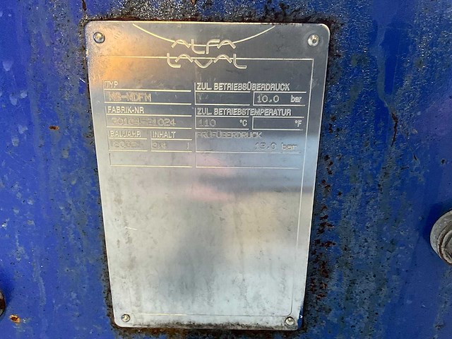 Alfa laval - plaatwarmtewisselaar - m6-mdfm - 2002 - afbeelding 4 van  5