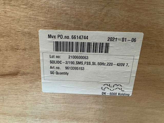 Alfa laval - procespomp (2x) - afbeelding 7 van  9