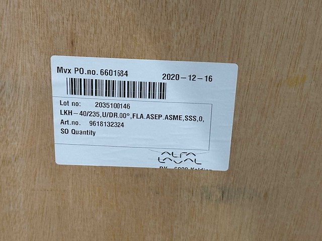 Alfa laval - procespomp lkh 40/235 - afbeelding 4 van  6
