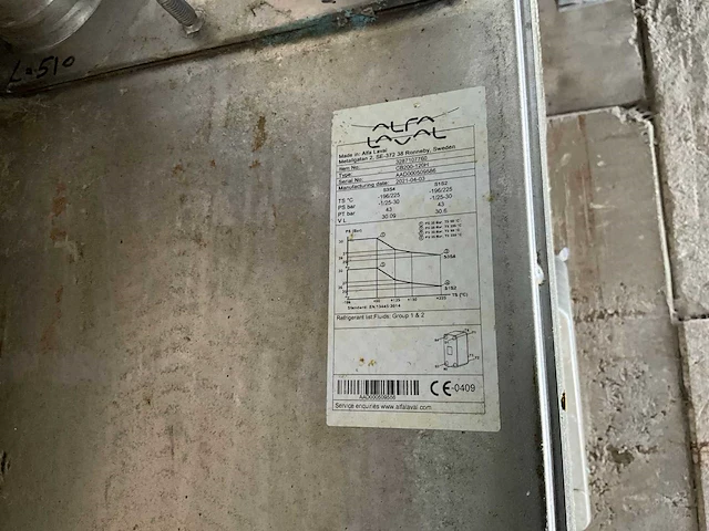 Alfa-laval cb200-120h platenwarmtewisselaar - afbeelding 4 van  4