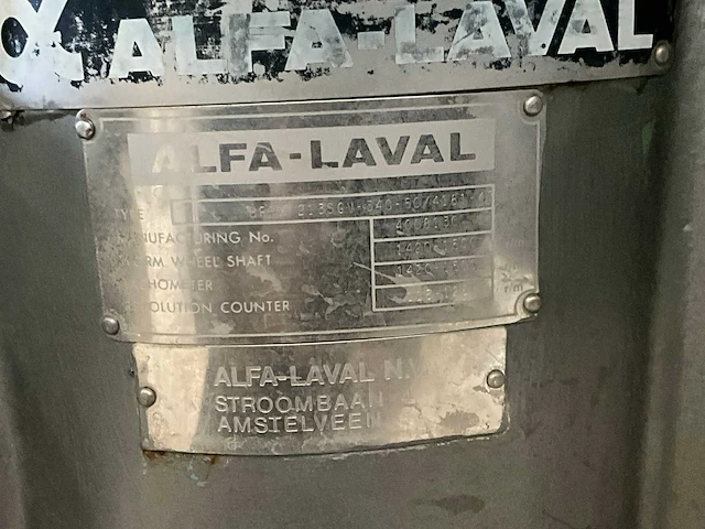Alfa laval centrifugaalseparator - afbeelding 4 van  11