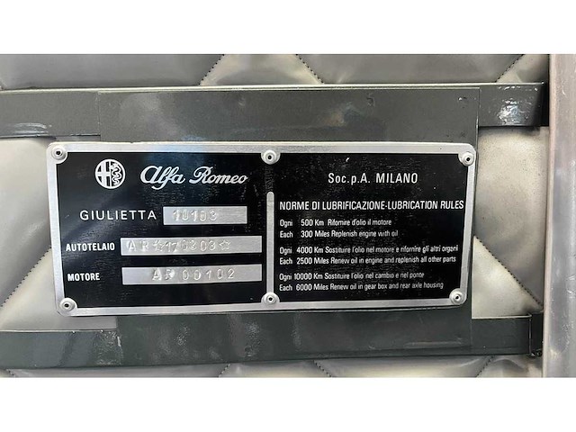 Alfa romeo - giulietta spider - cabriolet - oldtimer - afbeelding 49 van  55