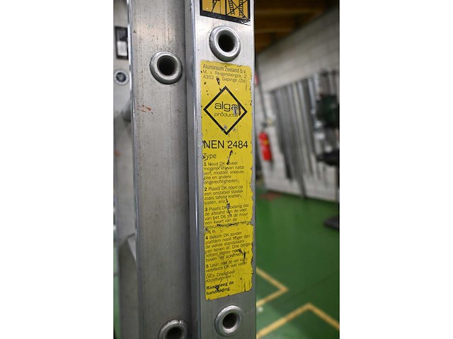 Alga 2 x 10 2-delige aluminium ladder - afbeelding 3 van  3