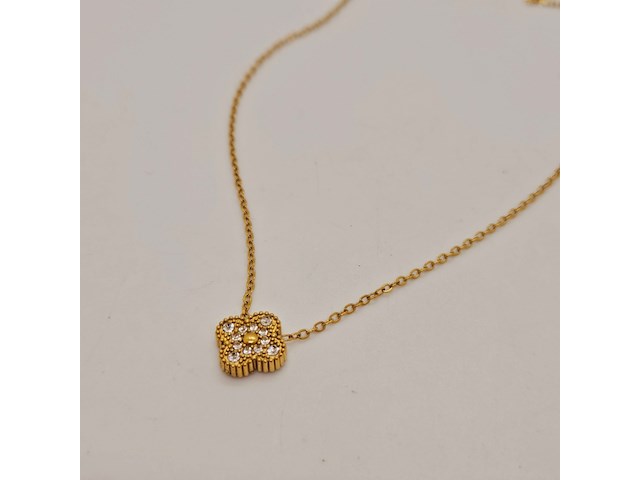 Alhambra model collier met steentjes - afbeelding 1 van  5