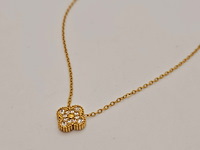 Alhambra model collier met steentjes - afbeelding 1 van  5