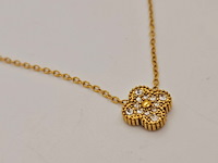 Alhambra model collier met steentjes - afbeelding 2 van  5