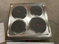 Ali group pce-60db/fs 4-pits drop-in elektrische kookplaat - afbeelding 2 van  5