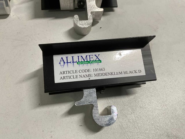 Alimex - aluminium middenklem voor montage zonnepaneel (68x) - afbeelding 3 van  3