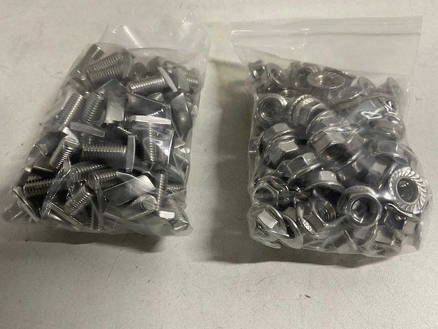 Alimex - sets rvs m8 x 18 mm glijschroef met moer(2000x) - afbeelding 1 van  1