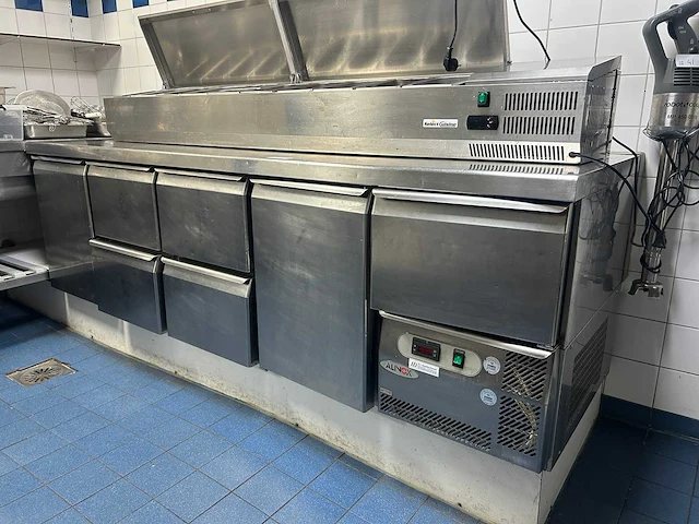 Alinox - rvs professionele koelwerkbank met 6 laden - afbeelding 1 van  8