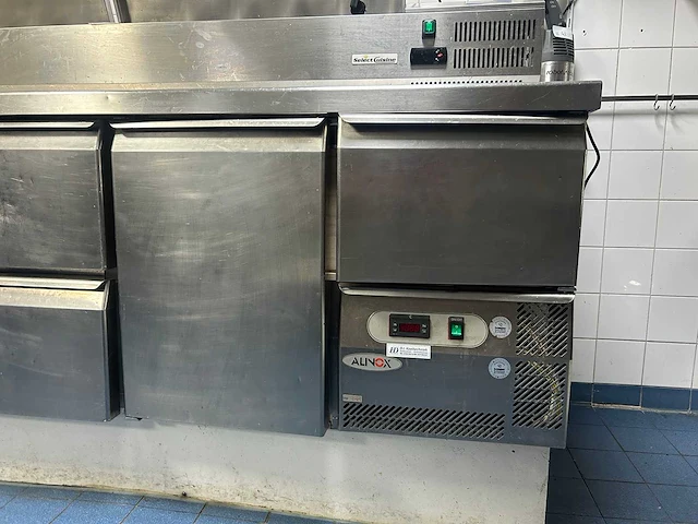 Alinox - rvs professionele koelwerkbank met 6 laden - afbeelding 2 van  8